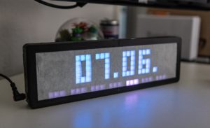 3D gedruckte Uhr mit Led Matrix